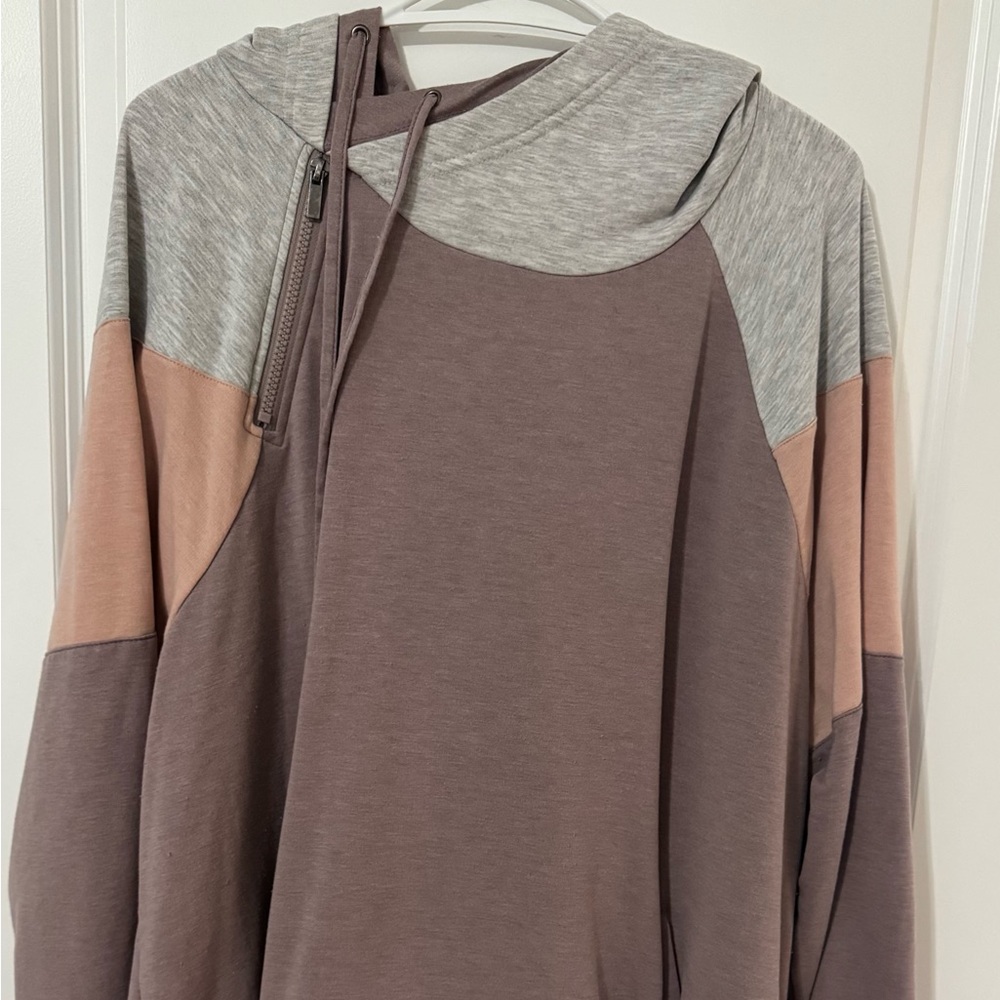 Maurices Cozy Tri-Color Hoodie